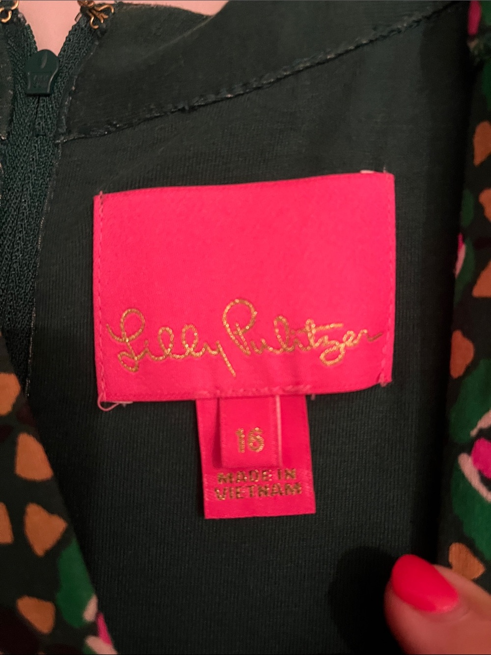 Lilly Pulitzer Wexlee- Evergreen stir it up maxi dress in EUC size 16. $185 - Picture 2 of 3